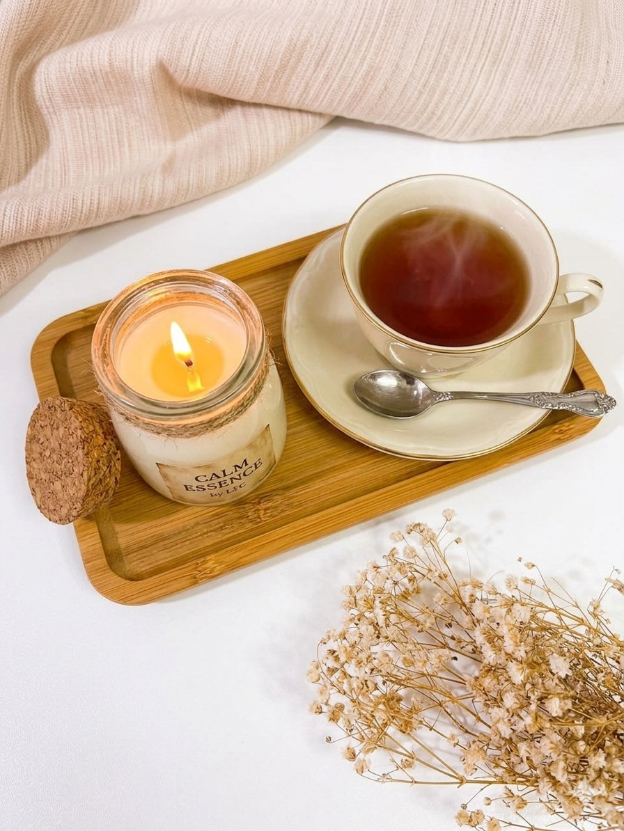 Scented Candle (calm essence by LFC) – feminine care product by Luxe Femme Care Ghana