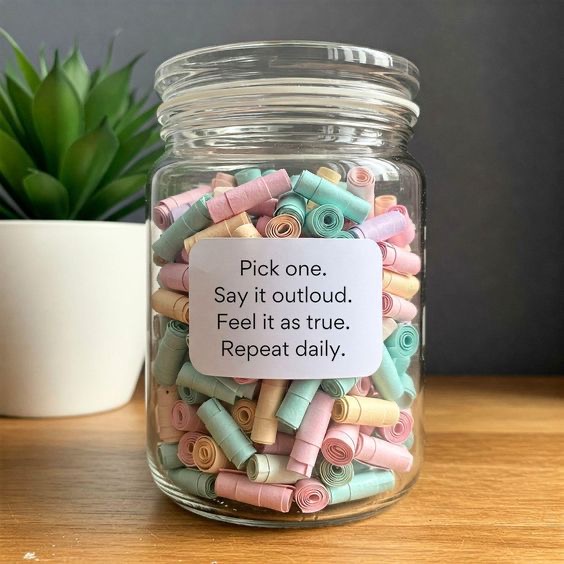 Affirmation Jar – feminine care product by Luxe Femme Care Ghana