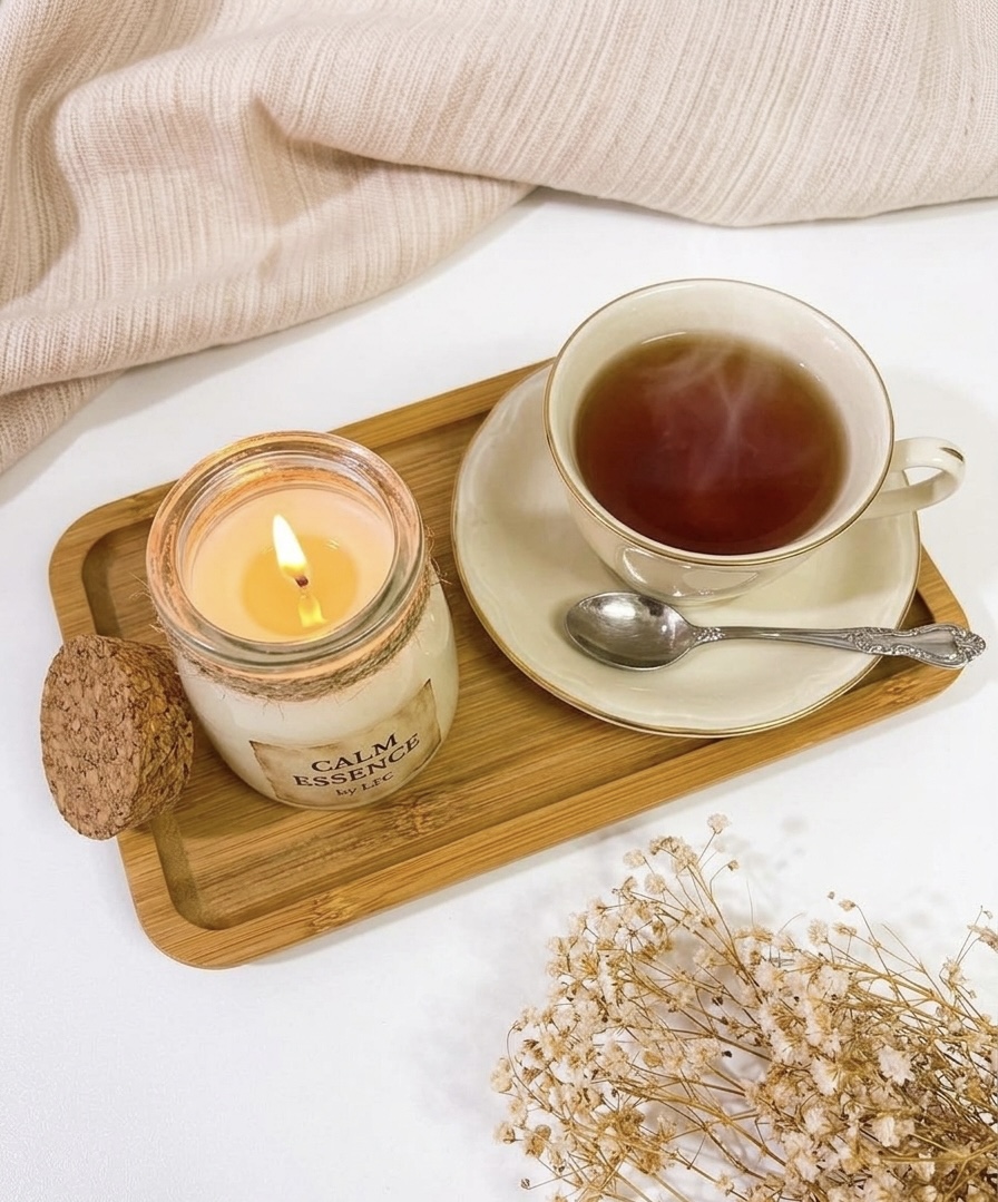 Scented Candle (calm essence by LFC) – feminine care product by Luxe Femme Care Ghana